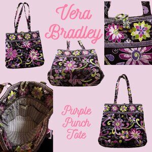 Vera Bradley Purple Punch Tote Bag